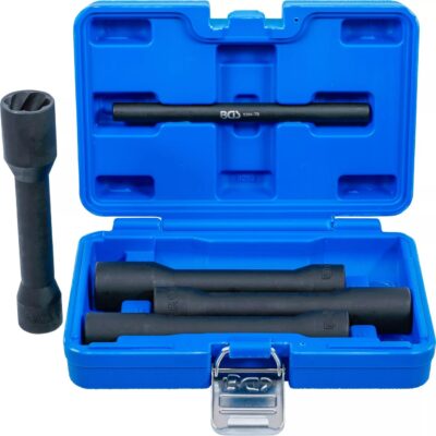 Set tubulare extractoare pentru prezoane de roti: 17 - 19 - 21 - 22, antrenare 1/2, lungime150 mm, 5 piese, BGS 5262