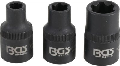 Set tubulare profil Ribe M6S, M8S, M12S pentru Renault si Nissan, 3 piese, BGS 9336