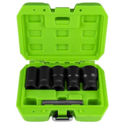 Set chei tubulare striate 1/2", 17‑27 mm pentru suruburi uzate si antifurt - JBM