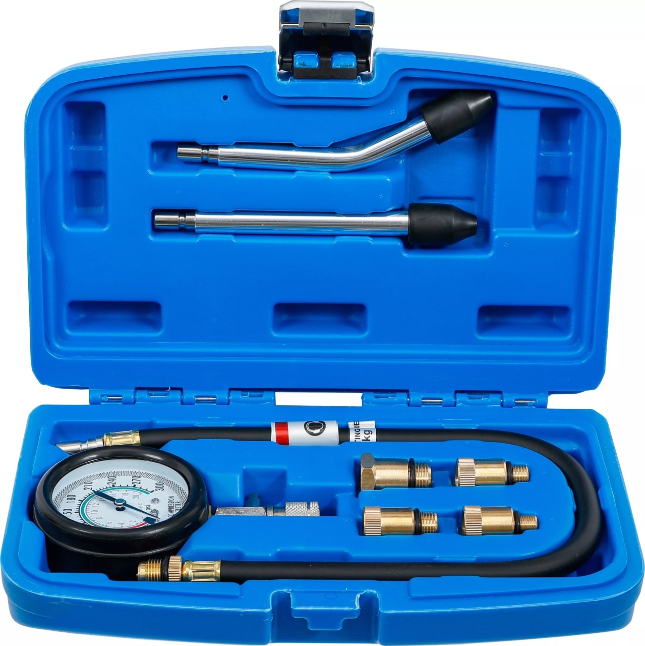 Set verificare compresie pentru motoare pe benzina, BGS 9669 – Testere presiune/compresie si injectie Set verificare compresie pentru motoare pe benzina, BGS 9669 - Testere presiune/compresie si injectie