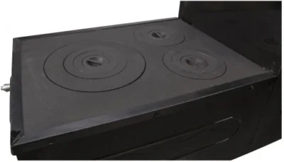 Soba de Gatit Emailata Tip L Neagra -cuptor partea Dreapta - SimpleTools