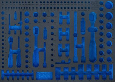 Suport organizator gol fara echipare pentru trusa cu tubulare BGS 2243, BGS 2292, BGS 2286, BGS 4036-1