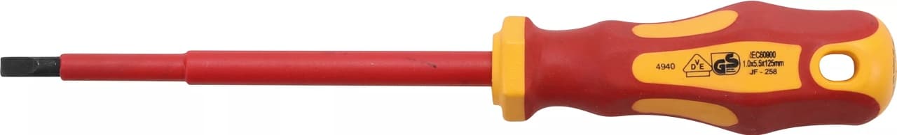 Şurubelniţa VDE lama dreapta 5, 5 mm lungime lama 125 mm, BGS 4940 – Surubelnite/Torx-uri si Inbusuri Şurubelniţa VDE lama dreapta 5, 5 mm lungime lama 125 mm, BGS 4940 - Surubelnite/Torx-uri si Inbusuri
