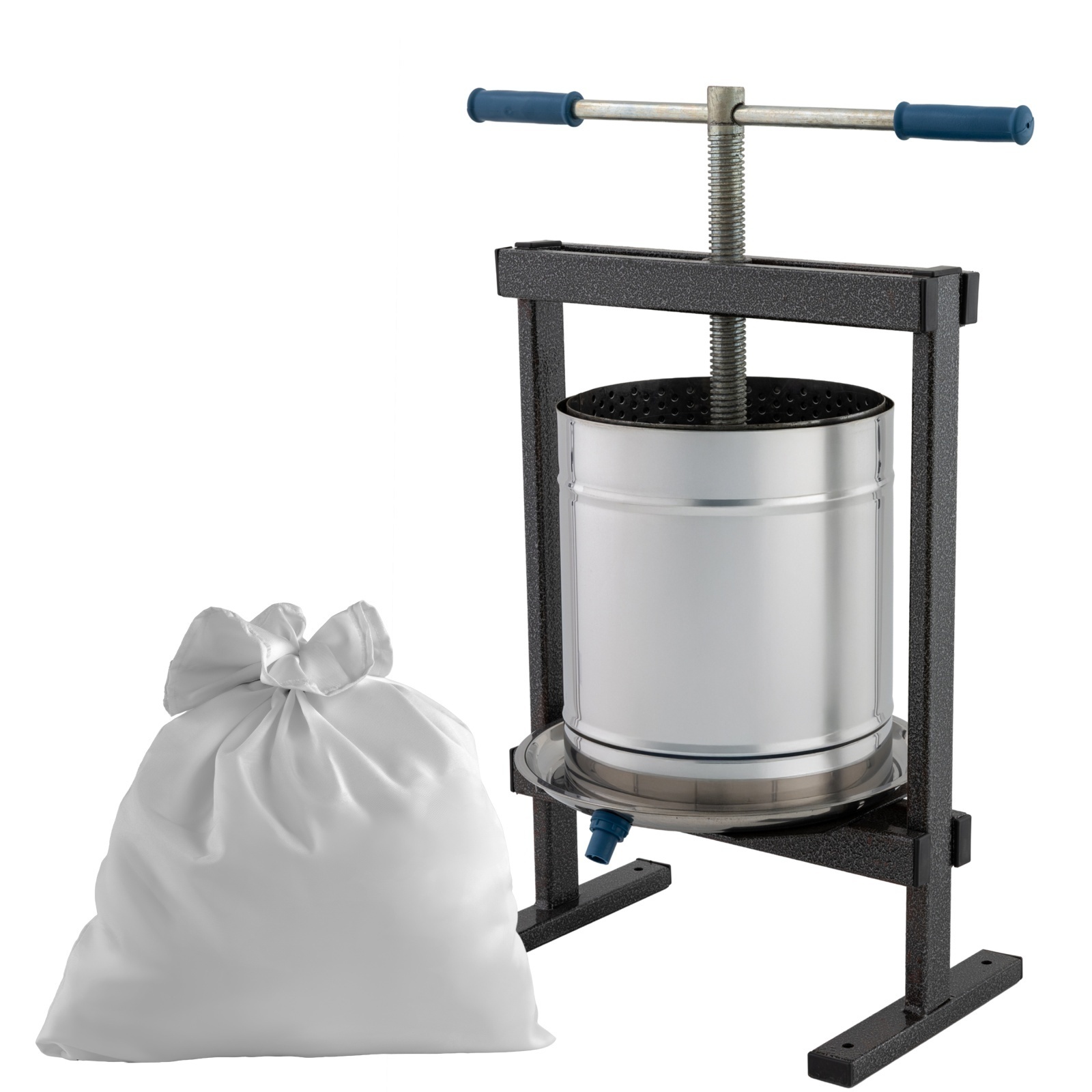 Teasc/Presa struguri Vilen Inox 15 L cu picioare, Ucraina Traditional – Zdrobitoare Teasc/Presa struguri Vilen Inox 15 L cu picioare, Ucraina Traditional - Zdrobitoare