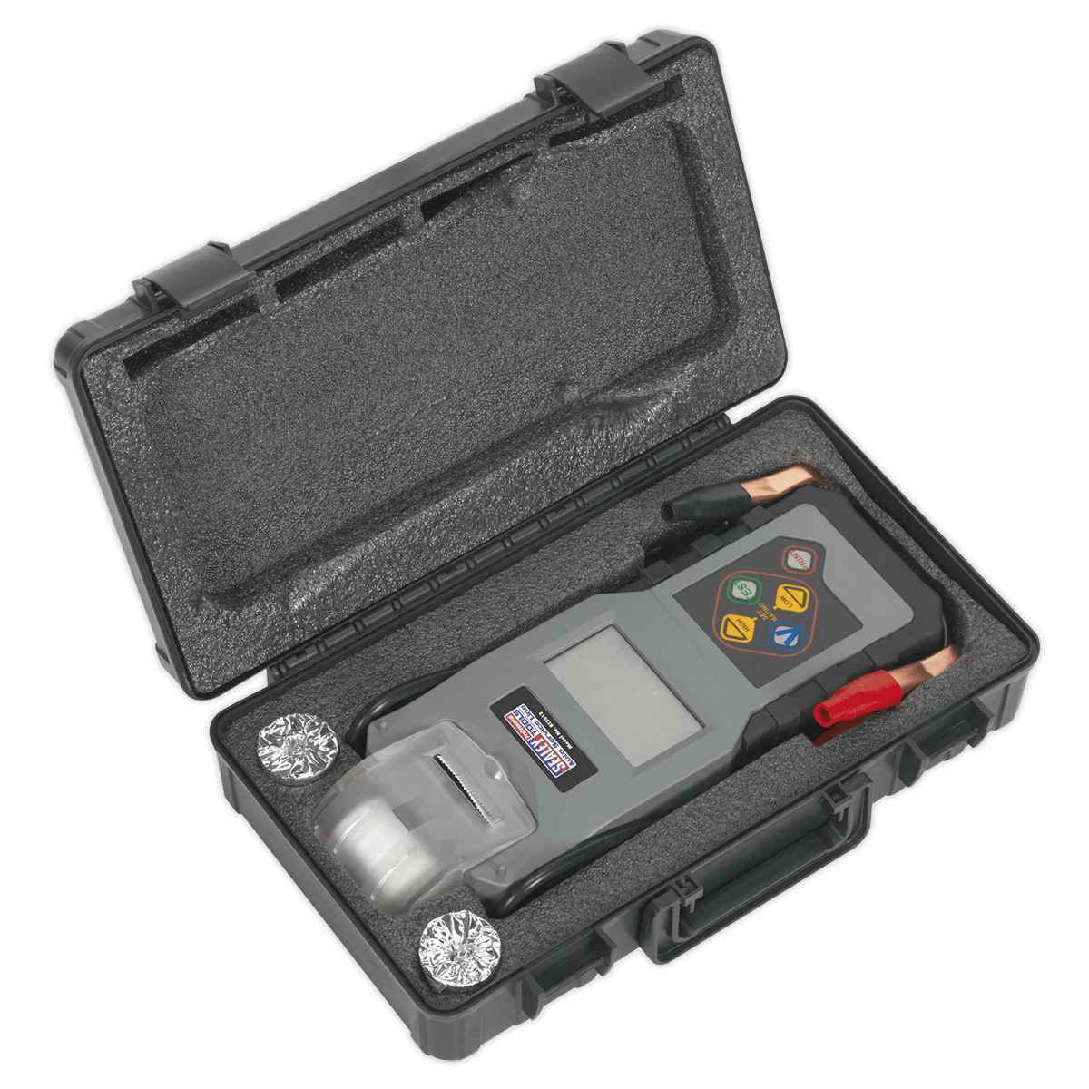 Tester digital pentru baterie si alternator, Sealey – In lucru Tester digital pentru baterie si alternator, Sealey - In lucru