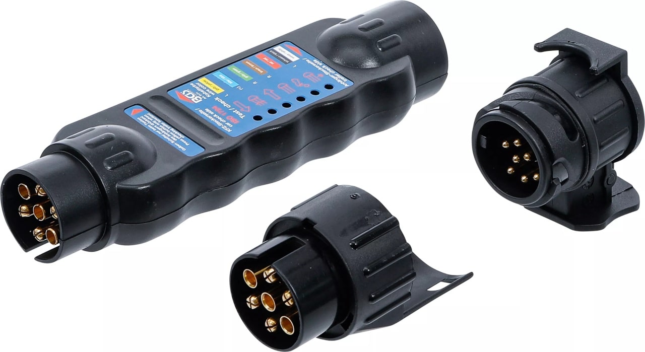 Tester pentru priza de remorca , 7 sau 13 pini, 12V, BGS 2171 – Multimetre si testere Tester pentru priza de remorca , 7 sau 13 pini, 12V, BGS 2171 - Multimetre si testere