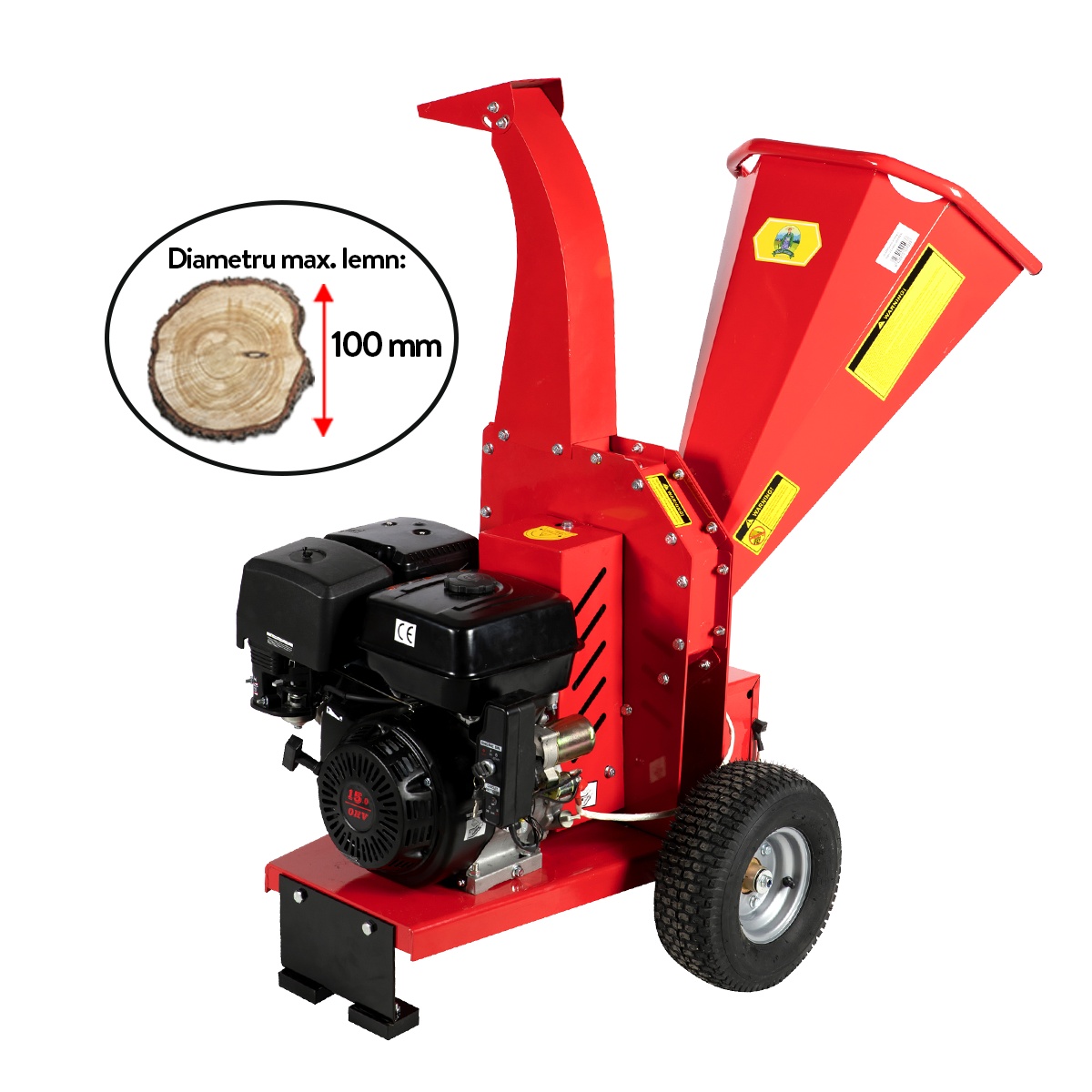 Tocator de crengi si tulpini 15CP 420CC ORIZONTAL – In lucru Tocator de crengi si tulpini 15CP 420CC ORIZONTAL - In lucru