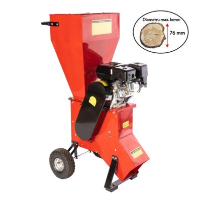 Tocator pentru crengi Micul Fermier, Ø76mm, motor benzina 6.5CP pentru rumegus - SimpleTools