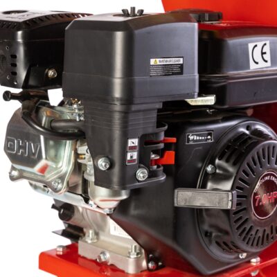 Tocator pentru crengi Micul Fermier, Ø76mm, motor benzina 6.5CP pentru rumegus - SimpleTools