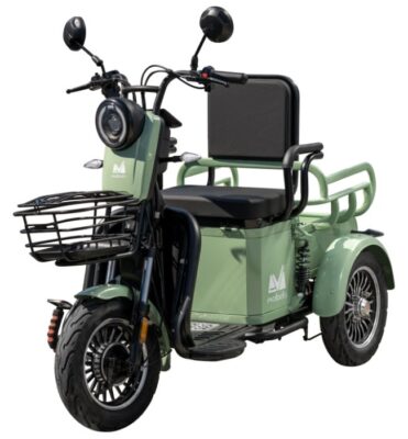Triciclu Electric Persoane Deceneu TRP500 Verde/Albastru