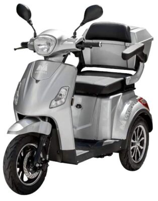 Triciclu Electric Persoane Horia TRP800-1 Argintiu/Rosu