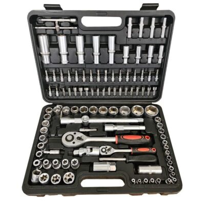 Trusa chei tubulare, 108 piese, 1/4" si 1/2"