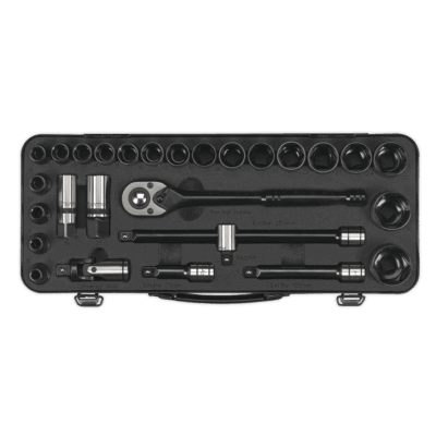 Trusa chei tubulare, 1/2”, 32 piese - Black Series