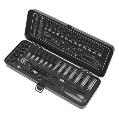 Trusa chei tubulare, 1/4”, 32 piese - Black Series