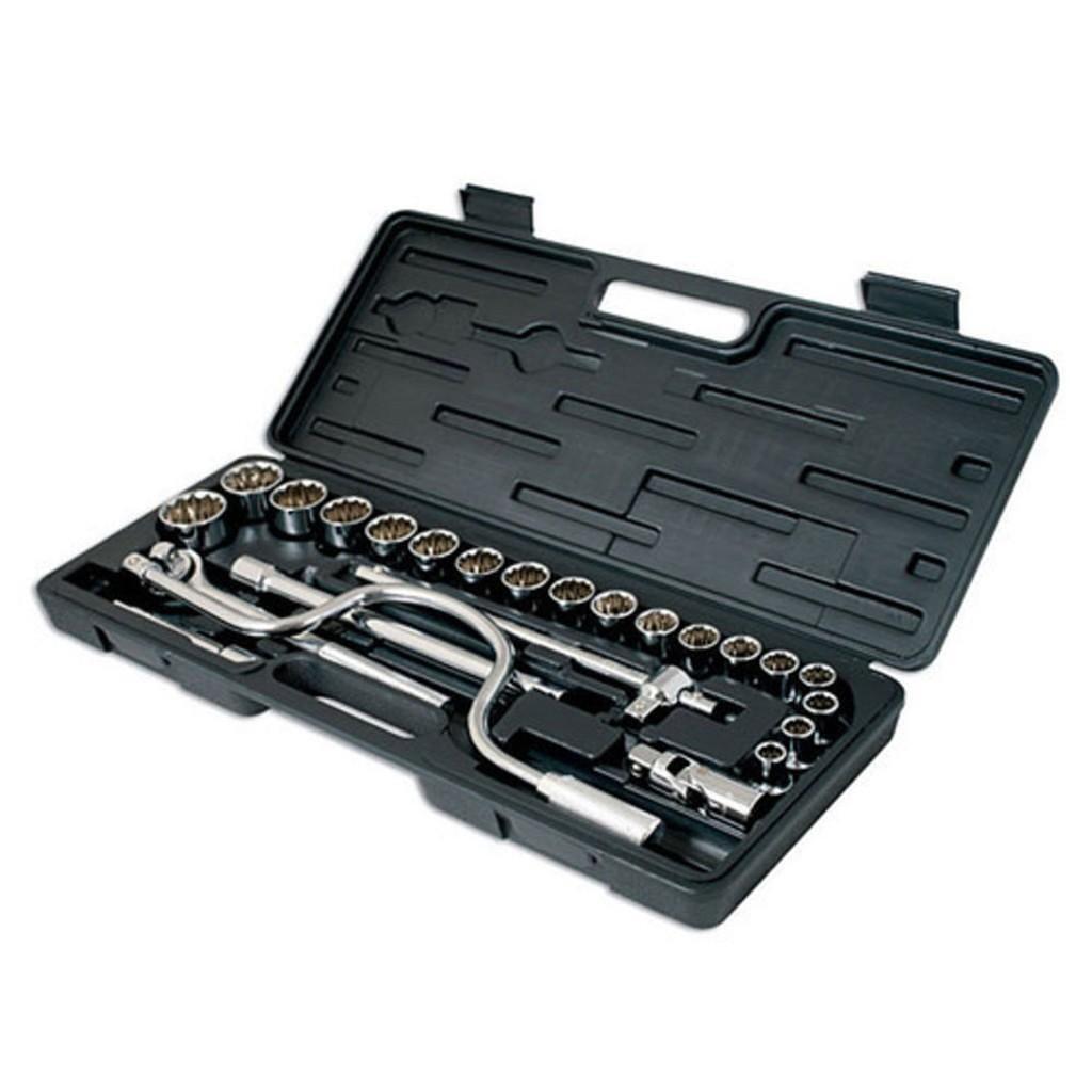 Trusa chei tubulare + accesorii, 1/2″, 24 piese – SimpleTools Trusa chei tubulare + accesorii, 1/2", 24 piese - SimpleTools