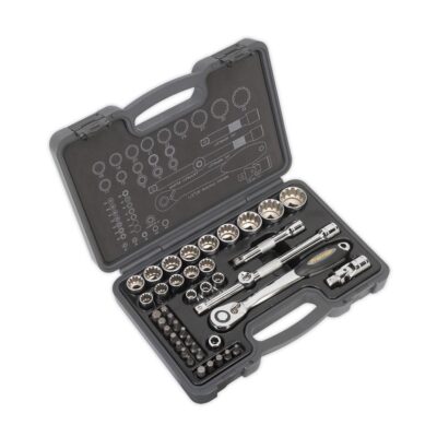 Trusa chei tubulare, actionare 1/2”, 42 piese