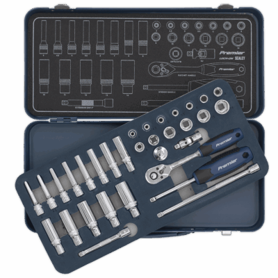 Trusa chei tubulare Lock-On, 1/4", 32 piese