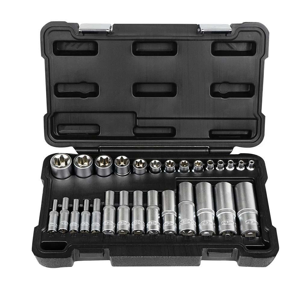 Trusa chei tubulare TORX, 28 piese, JBM – In lucru Trusa chei tubulare TORX, 28 piese, JBM - In lucru
