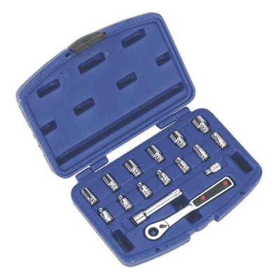Trusa chei tubulare, Wall-Drive, 16 piese, Sealey