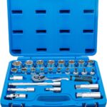Trusa cu tubulare 45101 mm profil ondulat, antrenare 3/8", 26 piese, BGS 2227 - Truse Scule