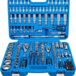 Trusa cu tubulare All-Drive pentru suruburi cu 3-laturi, 4-laturi, 6-laturi, 12-laturi, Metric, Inch, Torx, E-type, antrenare: 6.3 mm (1/4"), 10 mm (3/8") 12mm (1/2''), BGS 2247 - Recuperatoare/Extractoare si Prese