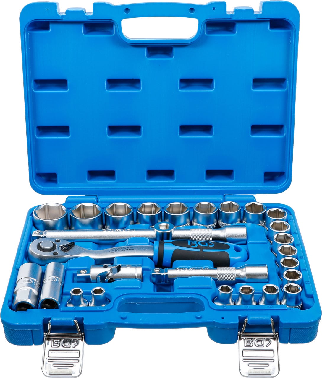 Trusa cu tubulare hexagonale 8-32mm, antrenare 1/2”, 27 piese, BGS 2224 – Truse Scule Trusa cu tubulare hexagonale 8-32mm, antrenare 1/2'', 27 piese, BGS 2224 - Truse Scule