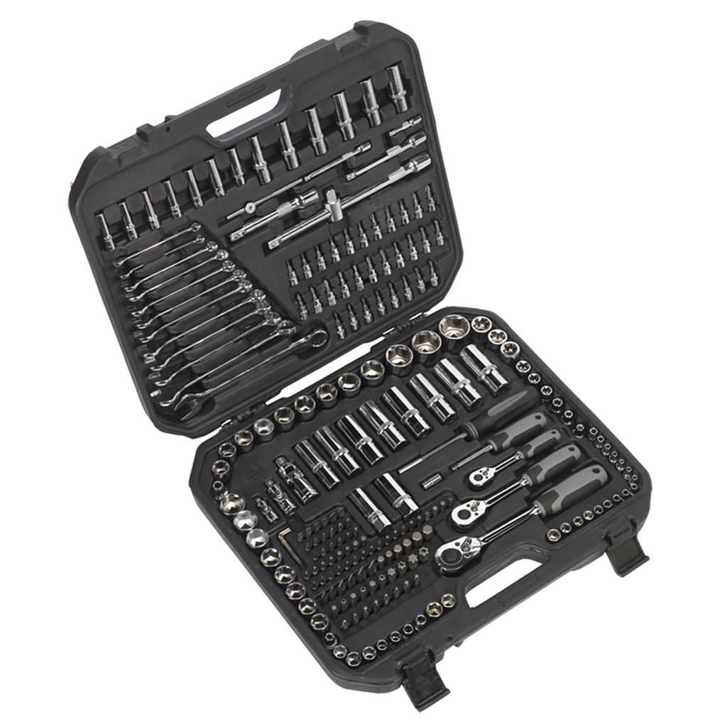 Trusa de chei 1/4”, 3/8”, 1/2”, 221 piese, Sealey – In lucru Trusa de chei 1/4”, 3/8”, 1/2”, 221 piese, Sealey - In lucru