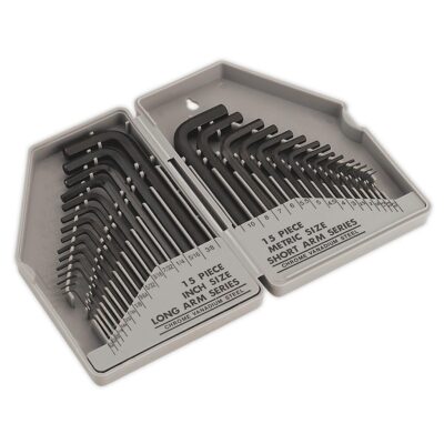 Trusa de chei imbus tip L, 30 piese