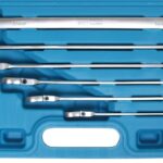 Trusa de chei inelare cu clichet, cap dublu pivotant 8-19mm, 10 piese, BGS 1541 - Chei combinate/fixe si inelare