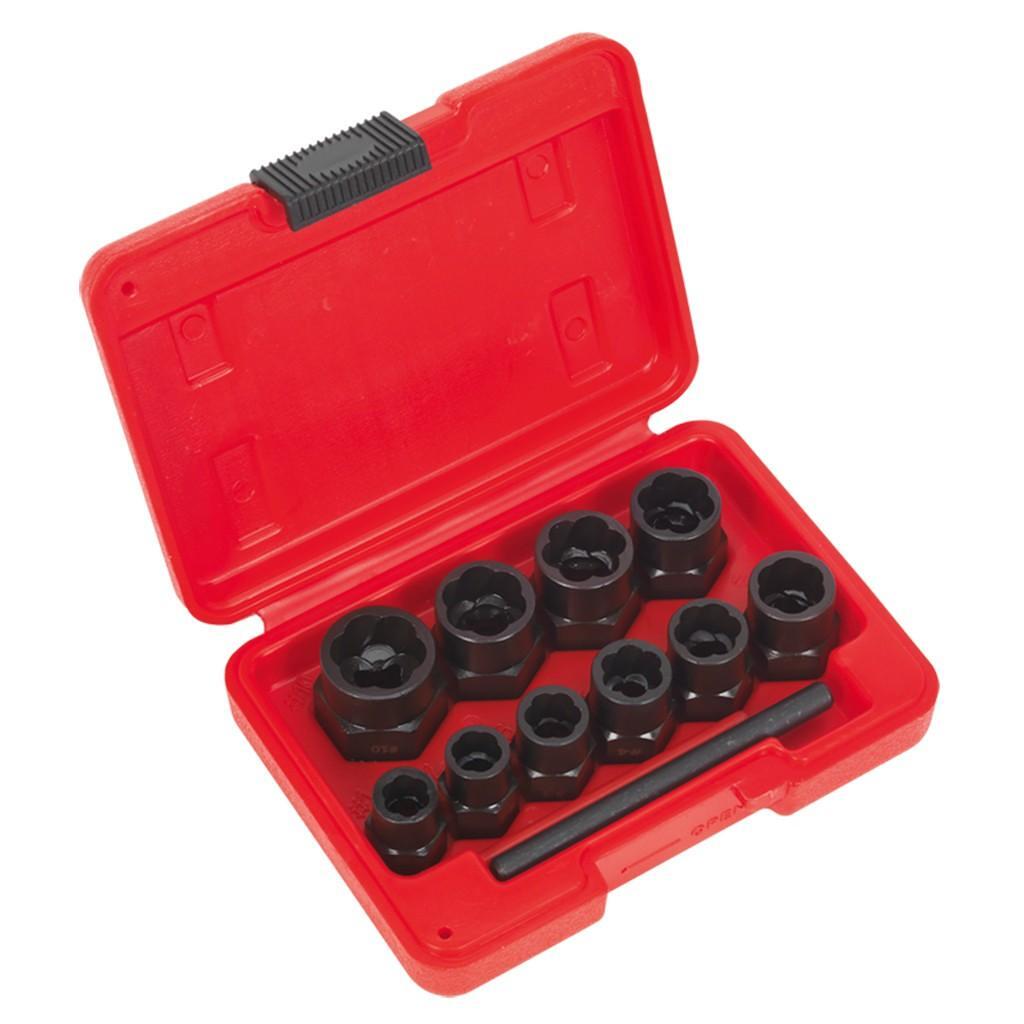 Trusa extractoare piulite, 10 piese, 3/8″ – In lucru Trusa extractoare piulite, 10 piese, 3/8" - In lucru