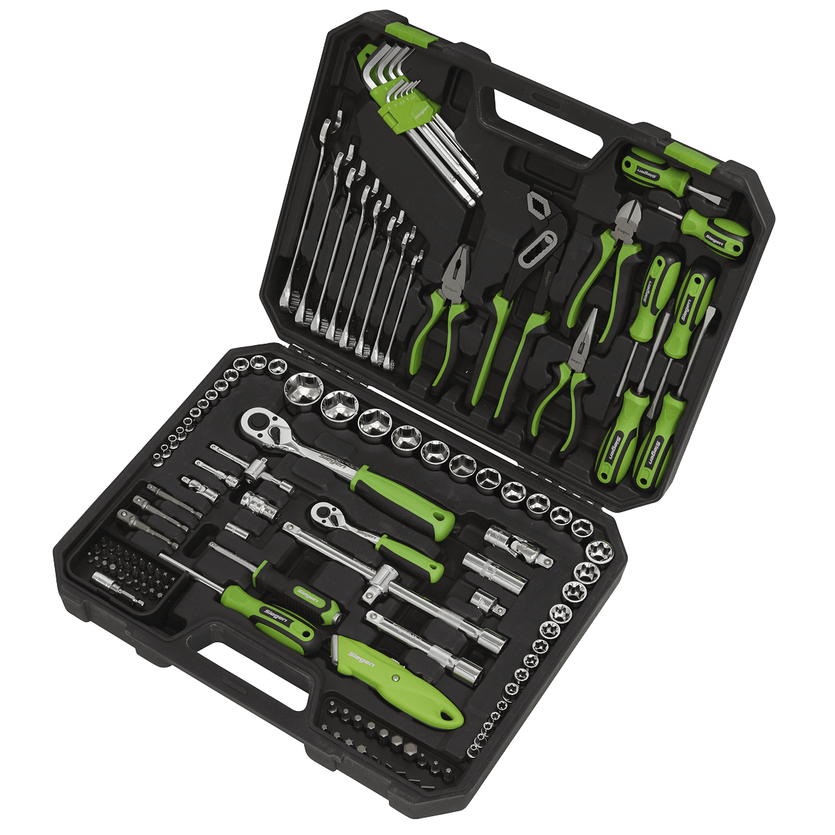 Trusa scule pentru mecanici, 1/4”si 1/2”, 135 piese – In lucru Trusa scule pentru mecanici, 1/4”si 1/2”, 135 piese - In lucru