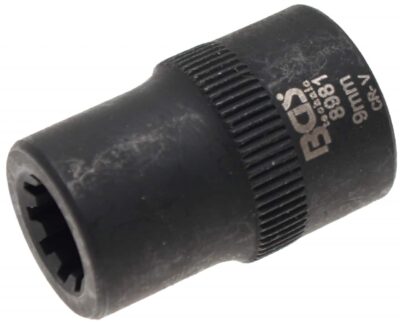 Tubulara 9mm in 10 puncte speciala pentru etrier frana VW Touareg, Audi Q7, Porche, antrenare 3/8", BGS 8981