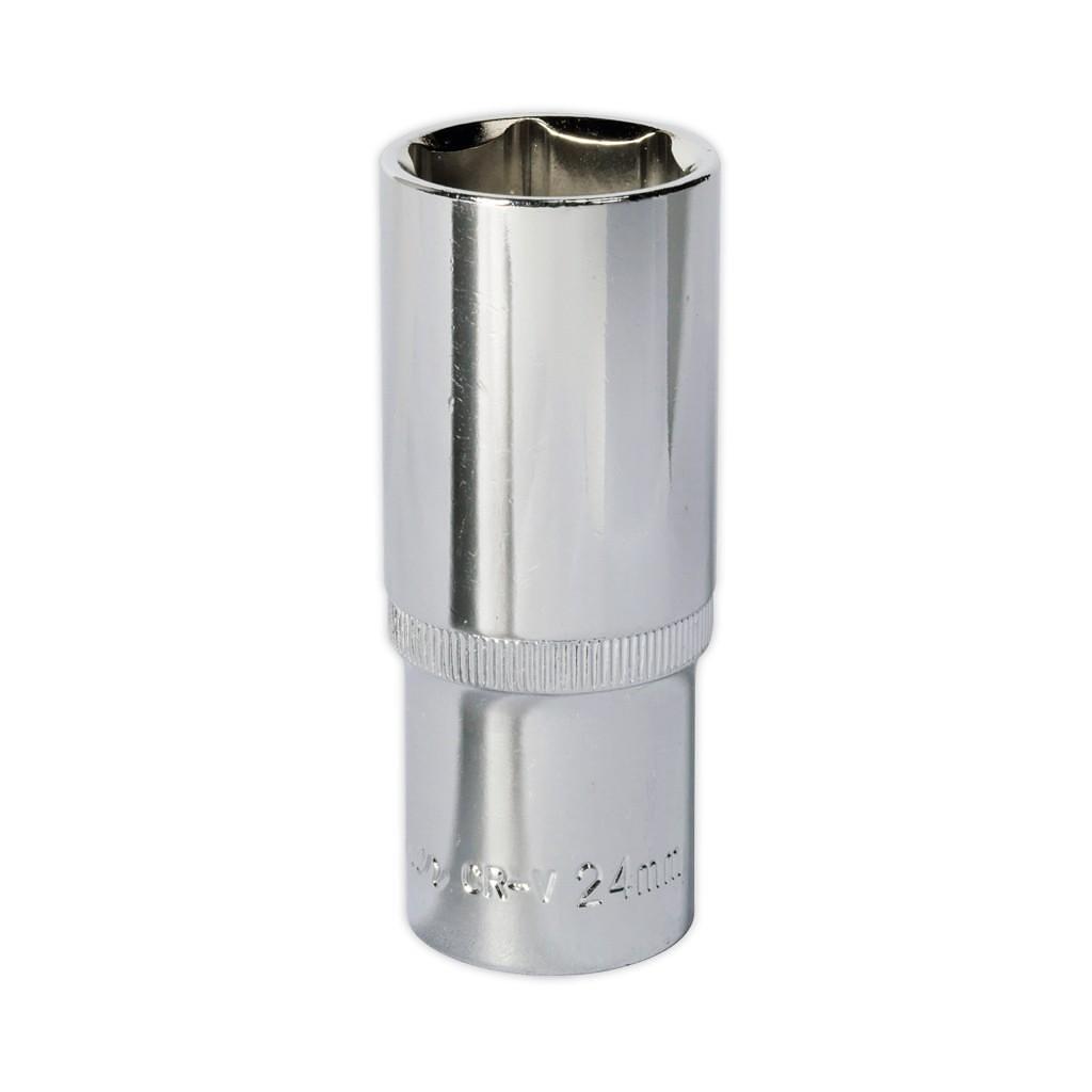 Cheie tubulara adanca 24 mm, antrenare 1/2″ Sealey – Chei Tubulare Normale si Impact Cheie tubulara adanca 24 mm, antrenare 1/2" Sealey - Chei Tubulare Normale si Impact