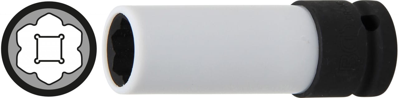 Tubulara antifurt speciala pentru roti Mercedes-Benz S-Class, cu protectie pentru jante din aliaj, actionare 1/2″, BGS 7309 – Scule service roti Tubulara antifurt speciala pentru roti Mercedes-Benz S-Class, cu protectie pentru jante din aliaj, actionare 1/2", BGS 7309 - Scule service roti