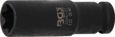 Tubulara de impact Profil E22, antrenare 1/2", BGS 5204-22