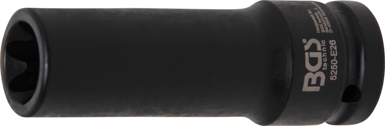 Tubulara de impact Profil E26, lungime 110 mm, antrenare 3/4”, BGS 5250-E26 – Chei Tubulare Normale si Impact Tubulara de impact Profil E26, lungime 110 mm, antrenare 3/4'', BGS 5250-E26 - Chei Tubulare Normale si Impact