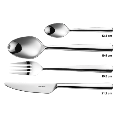 Set 24 tacamuri Fiskars Functional Form, otel inoxidabil - SimpleTools