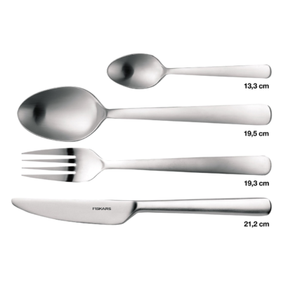 Set 24 tacamuri Fiskars Functional Form, otel inoxidabil - SimpleTools