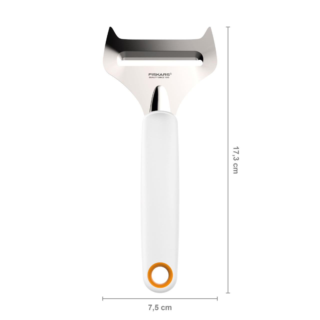 Dispozitiv pentru feliat branza moale Fiskars Functional Form, alb, 255 mm, 40 g - imagine 4