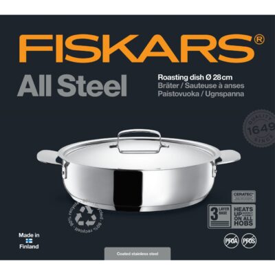 Cratita pentru fript Fiskars All Steel, Ø 28 cm - SimpleTools