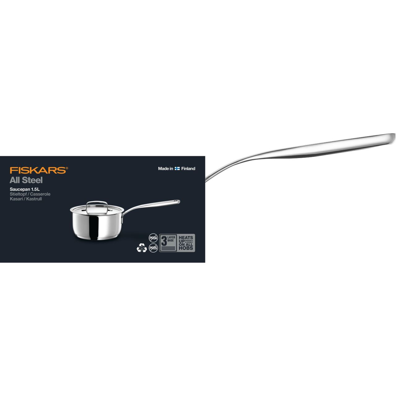 Cratita pentru sos Fiskars All Steel, 1,5 L - imagine 6