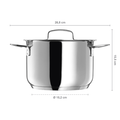 Cratita Fiskars All Steel, 3 L - SimpleTools