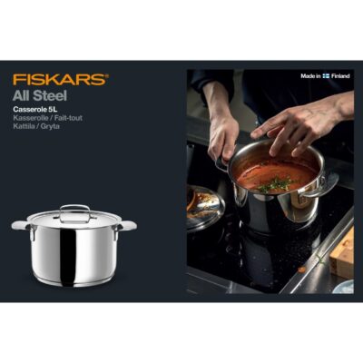 Cratita Fiskars All Steel, 5 L - SimpleTools