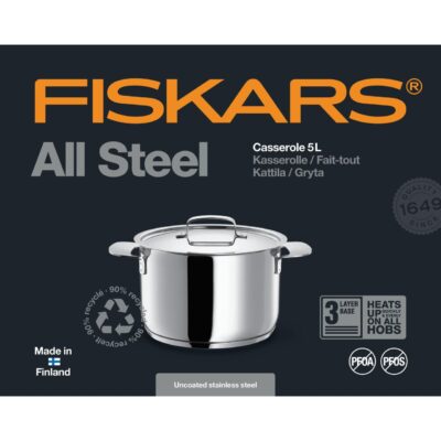 Cratita Fiskars All Steel, 5 L - SimpleTools