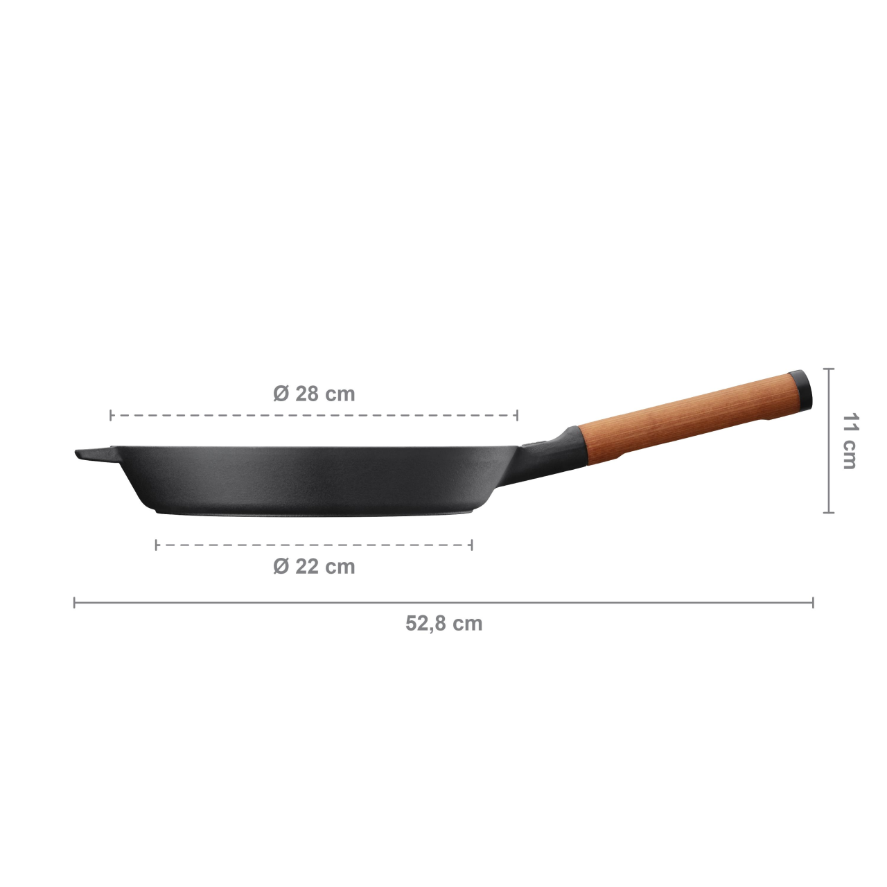 Tigaie din fonta Fiskars Norden, Ø 24 cm - imagine 5