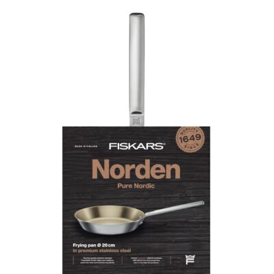 Tigaie inox Fiskars Norden, Ø 26 cm - SimpleTools