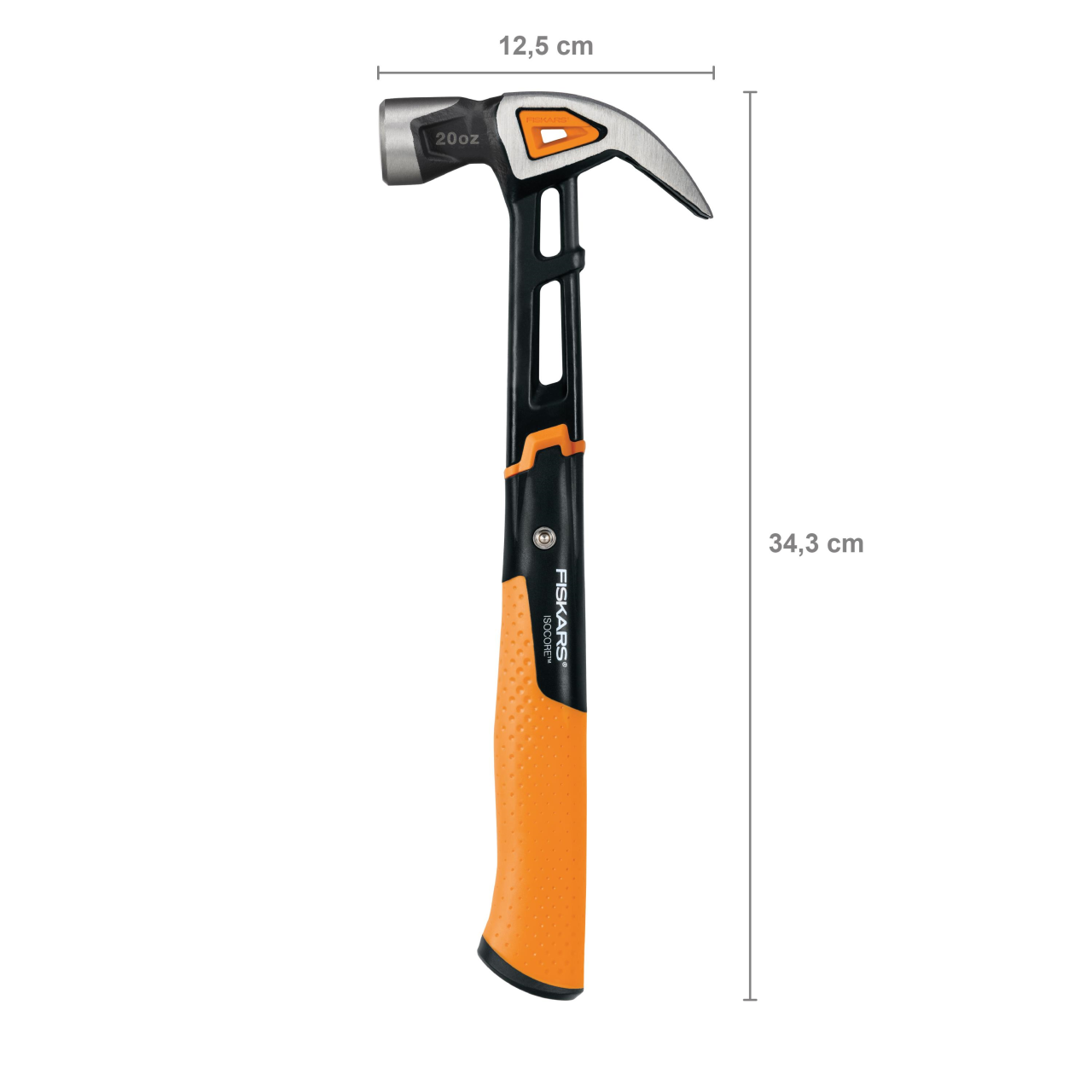 Ciocan curbat Fiskars IsoCore L, 1027203,  907 g, 340 mm - imagine 5