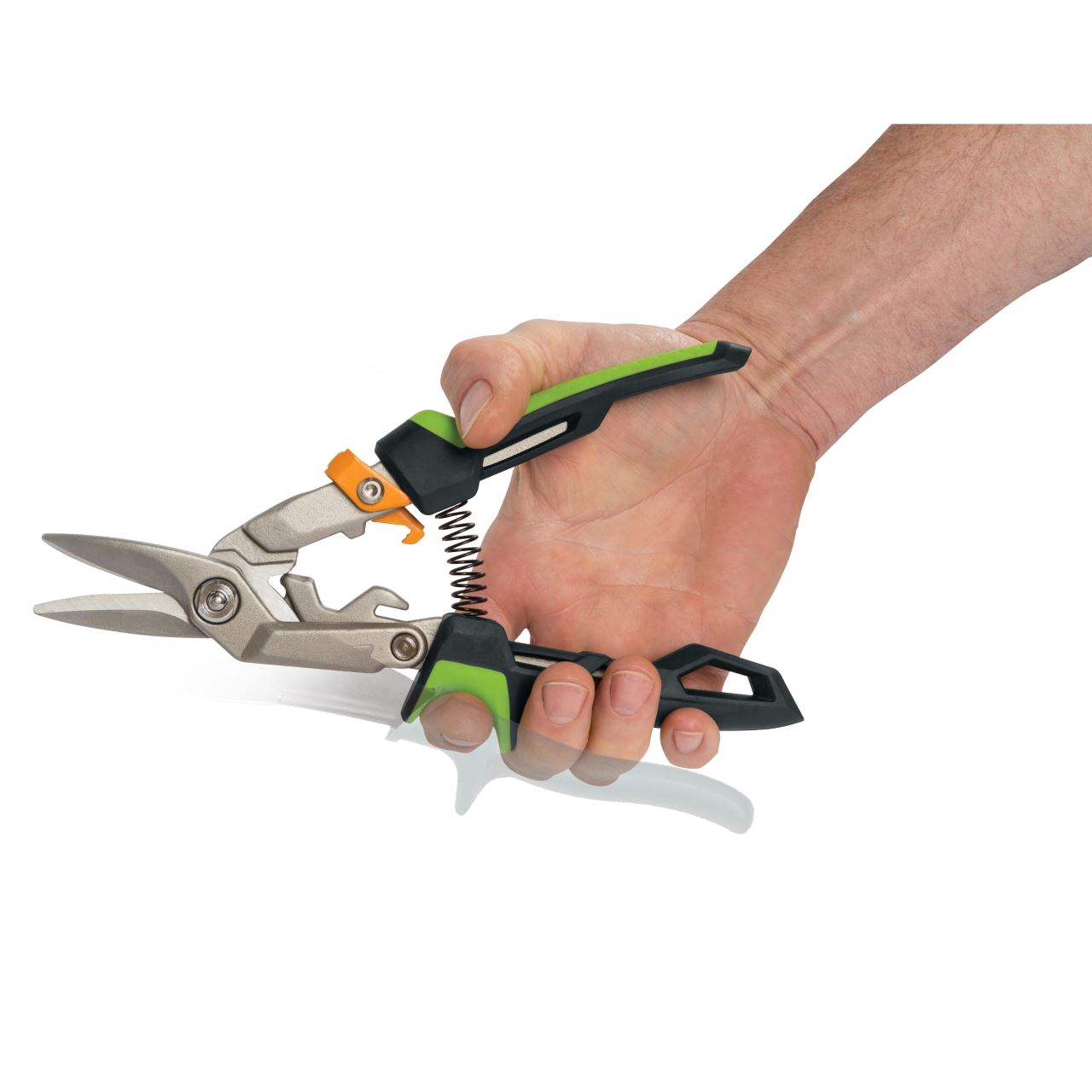 Foarfeca pentru tabla Fiskars PowerGear, taietura pe dreapta - imagine 4