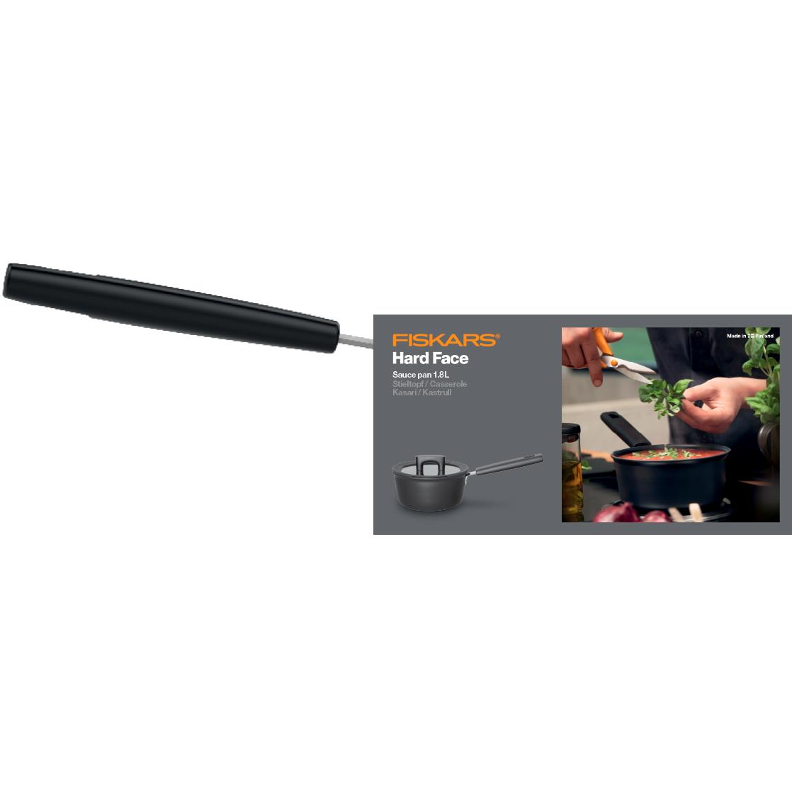 Tigaie cu capac Fiskars Hard Face, Ø 18 cm, 1.8 L - imagine 5