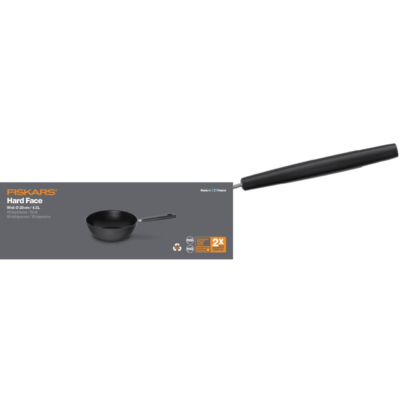 Tigaie wok Fiskars Hard Face, Ø  28 cm,  4.5 l - SimpleTools